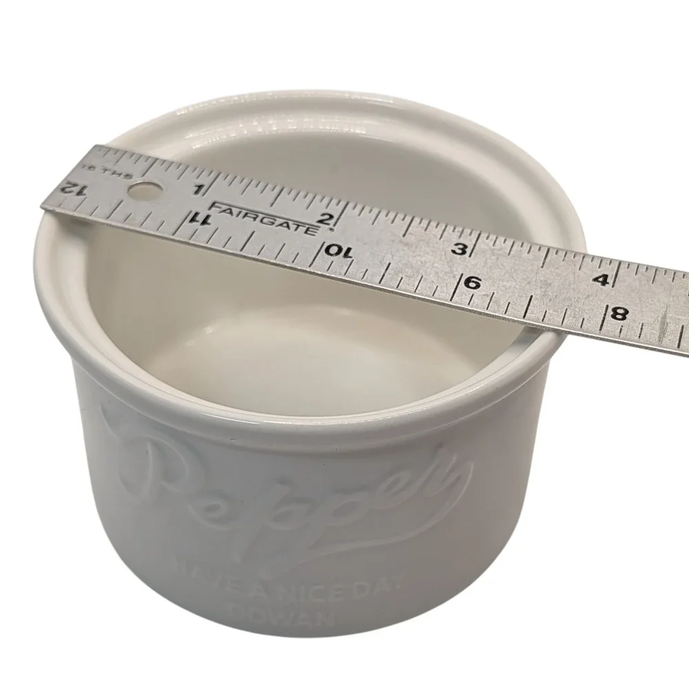 Dowan Pepper Cellar Condiments Crock Stacking‎ Eight Ounce NO Lid